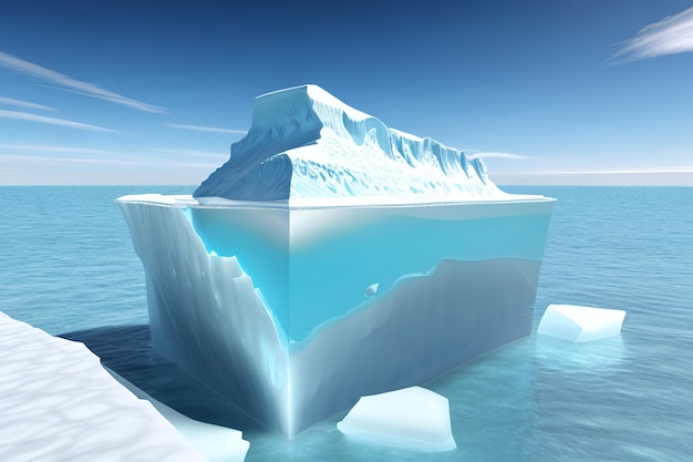 Ukryte niebezpieczeństwo góry lodowej i globalne ocieplenie