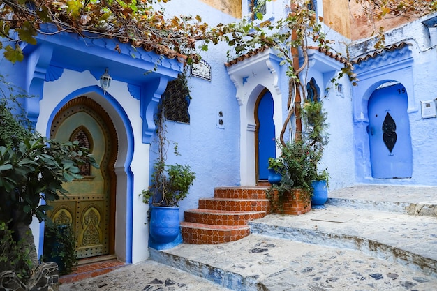 Ulica w Chefchaouen Maroko