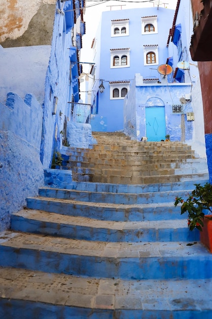 Ulica w Chefchaouen Maroko