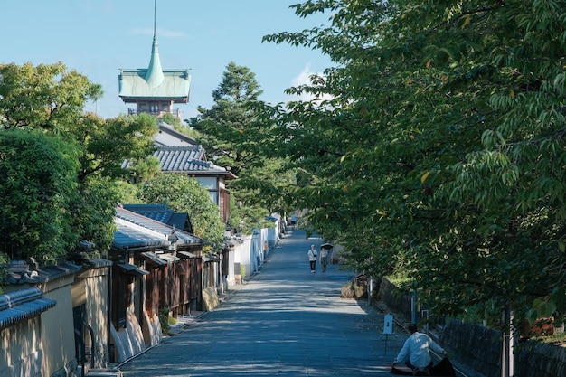 Zdjęcie ulica w kyoto