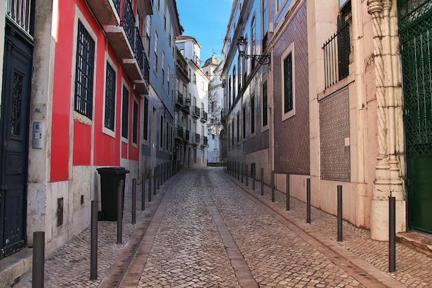 Ulica w mieście Lizbona Portugalia