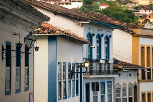 Ulice historycznego miasta Ouro Preto Brazil