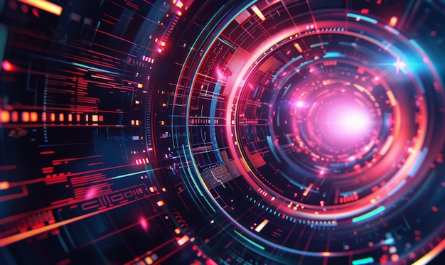 Ultra futurystyczna technika abstrakcyjne tło