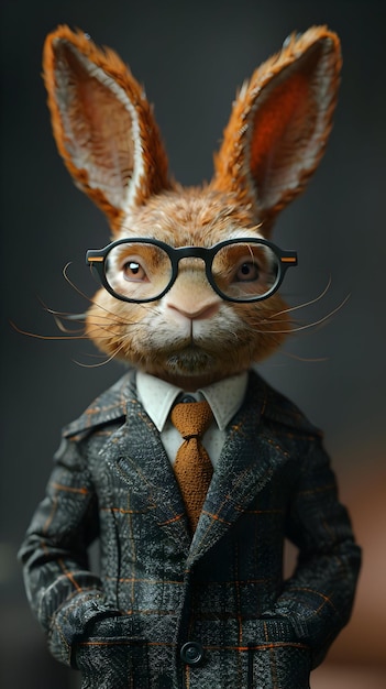 Zdjęcie ultra realistyczne avatary biznesowe zwierząt w scenie izometrycznej do brandingu i marketingu