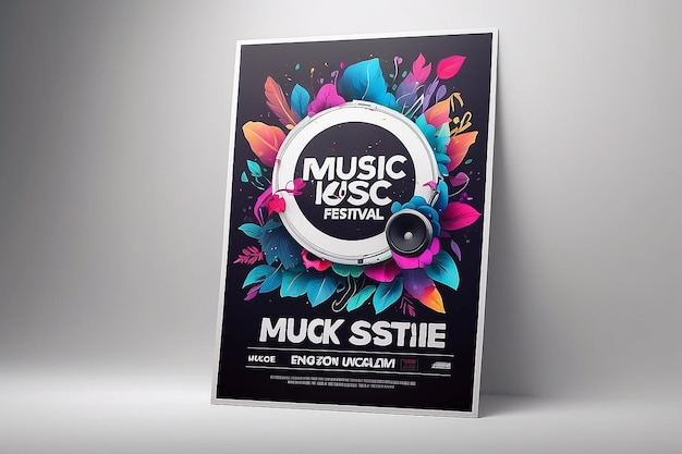 Underground Music Festival Poster Mockup Dostosuj swój projekt