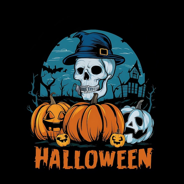 Zdjęcie unikalna ilustracja festiwalu halloween