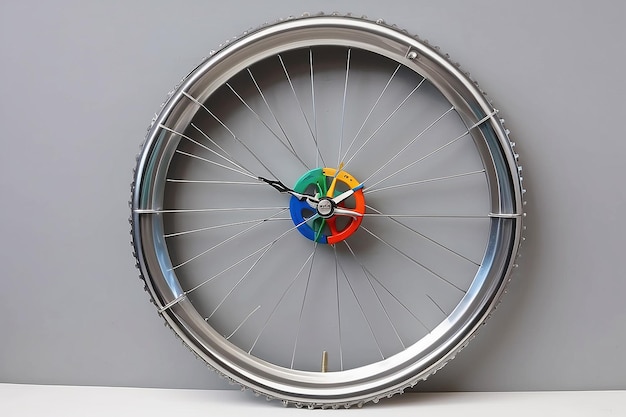 Upcyklowany zegar rowerowy