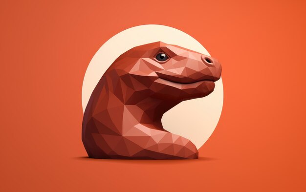 Uproszczone renderowanie 3D smoka z Komodo