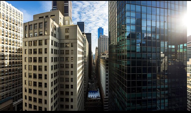 Urban Panorama Cityscape Budynki biurowe