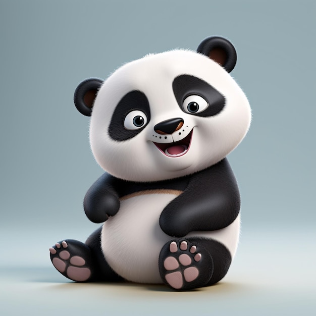 Urocza kolekcja postaci 3D Panda