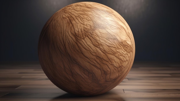 Urocza piłka z drewna