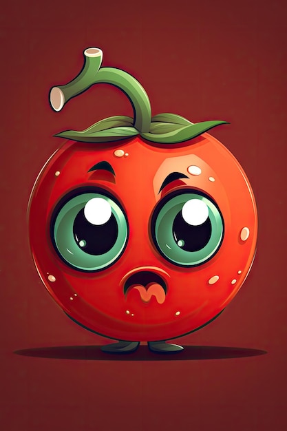 Urocza postać pomidora do twojego następnego projektu generatywnej sztucznej inteligencji