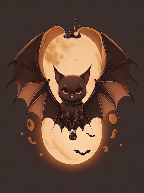 Uroczy Bat Pumpkin Magic i Halloween Delight