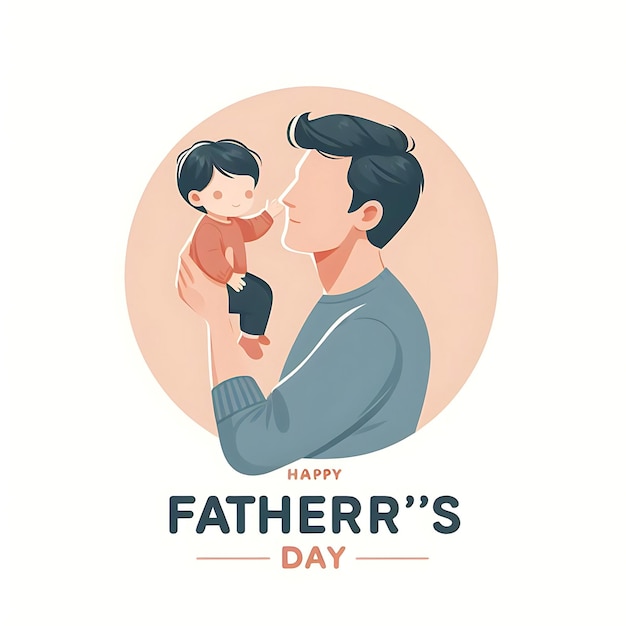 Uroczystość Dnia Ojca z ilustracją