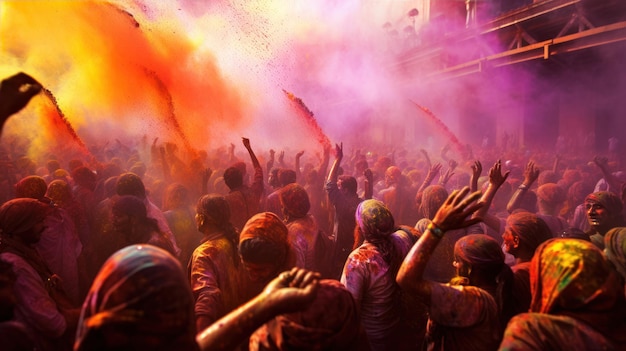 Uroczystość Holi w Indiach