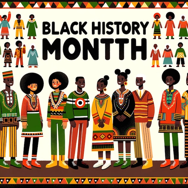Zdjęcie uroczystość kultur dla miesiąca historii czarnych