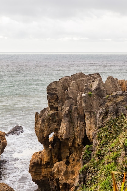 Urwisty Brzeg Pancake Rocks Park Narodowy Paparoa South Island Nowa Zelandia