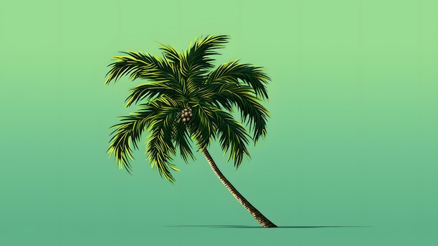 Urzekająca ilustracja przedstawiająca palmę