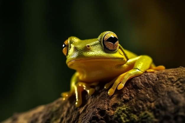 Urzekająca żaba chwilowa ujawnia się zabawnym spojrzeniem