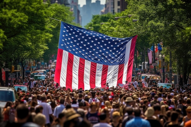 Usa dnia niepodległości pojęcie z grillem