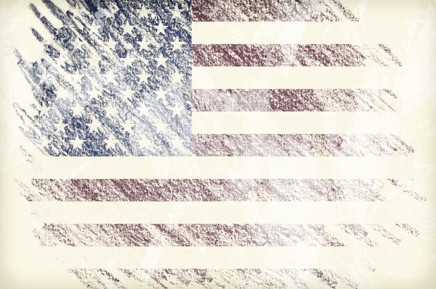 USA flag wektor grunge design