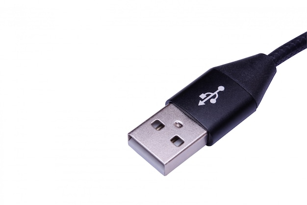 USB kabel odizolowywający na białym tle