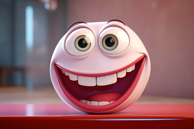 Zdjęcie uśmiech znaków renderowania 3d 3d stylu pixar