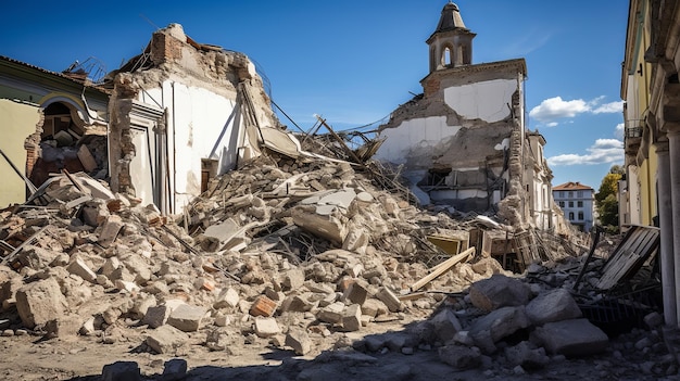 Uszkodzenia spowodowane trzęsieniem ziemi w Europie Starożytne miasto