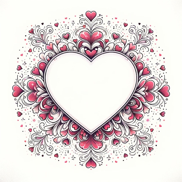 Zdjęcie uwielbia kaleidoscope hearts i joy w kolorowej palecie na dzień walentynek