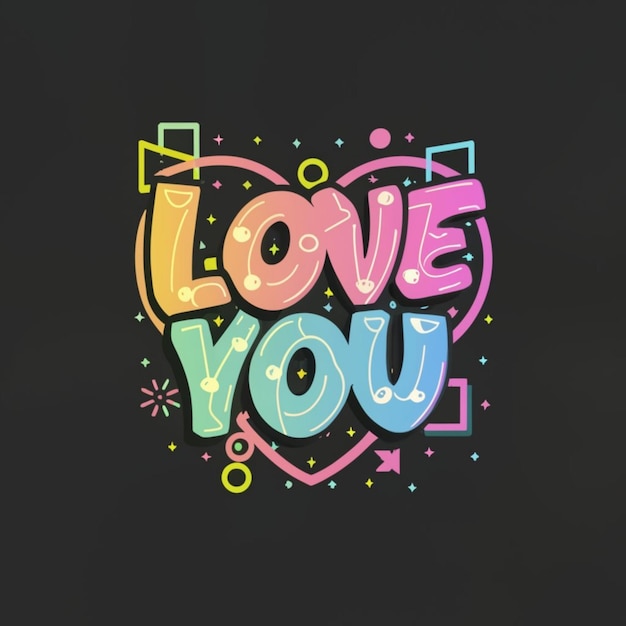 Uwielbiam cię Vintage typografia T-shirt Design