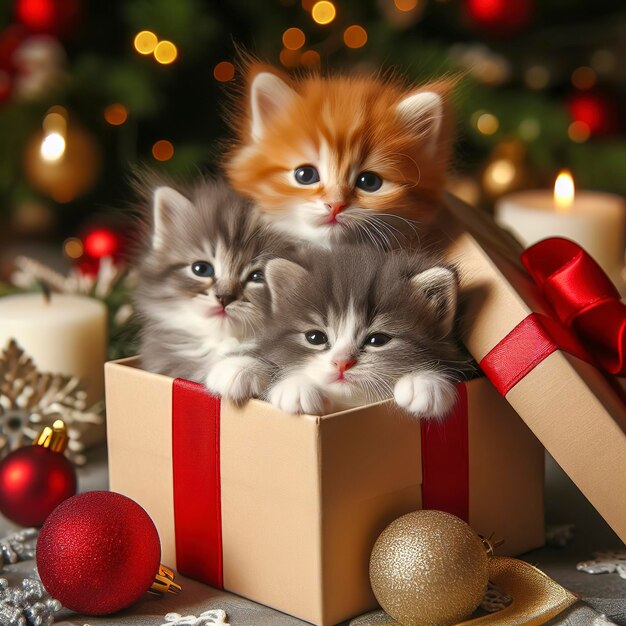 Uwielbiane pudełko z kociakami jako prezent świąteczny