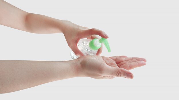 Użyj środka dezynfekującego do rąk, aby zapobiec czystości i infekcji