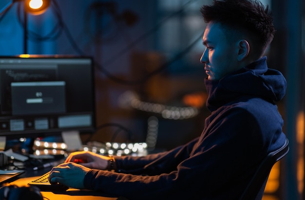 używając wirusa komputerowego do ataku cybernetycznego