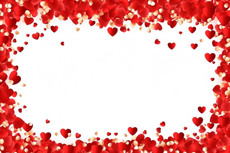 Zdjęcie valentine's day ramka serc