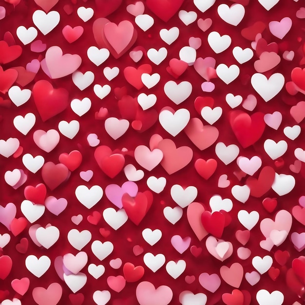 Zdjęcie valentine serca abstrakcyjne czerwone tło stvalentine's day tapety serce