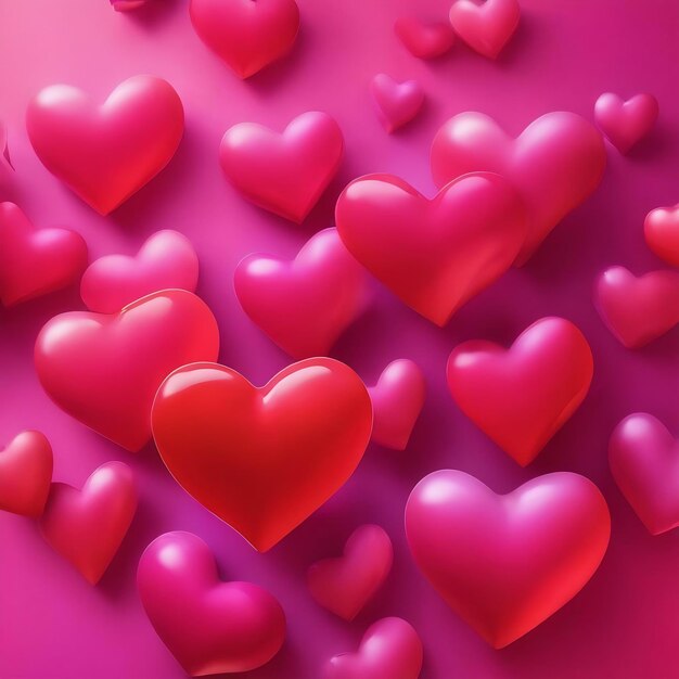 Valentine serce gradient abstrakcyjne tło