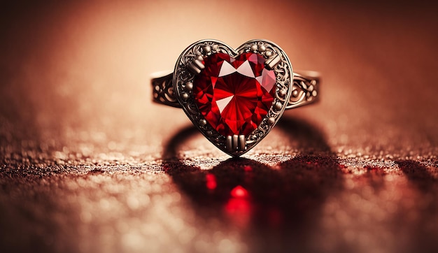 Valentines tło czerwone serce Piękne tło Valentines miłość romantyczna abstrakcyjna tapeta
