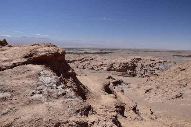 Valle De La Luna Lub Dolina Księżyca Na Pustyni Atacama W Północnym Chile W Pobliżu San Pedro De Atacama