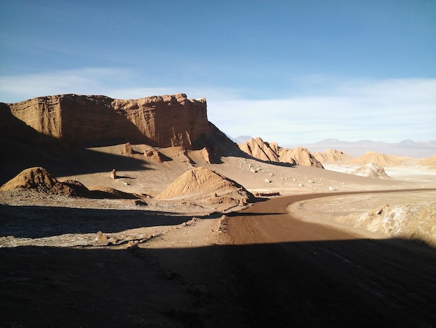 Valle de La Luna w Atacama Desert Chile niesamowite altiplanic góry w Andach