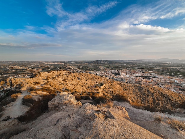 Vega Baja del Segura - Vista general de Orihuela y la huerta desde el castillo