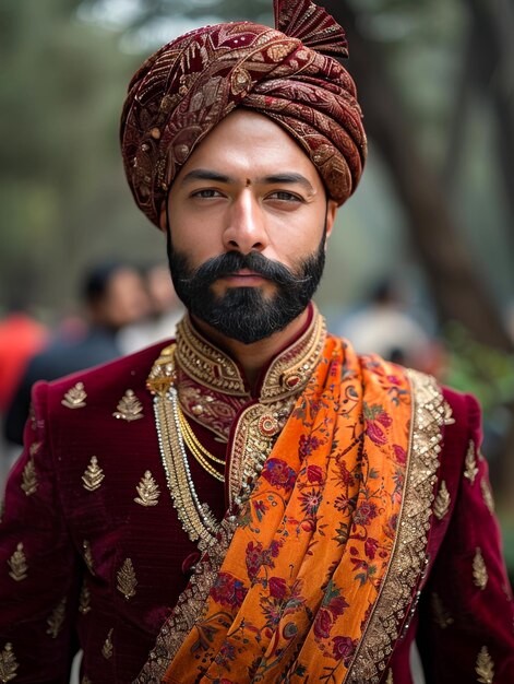 Velvet Regalia The Groom Suave Sherwani i Safa