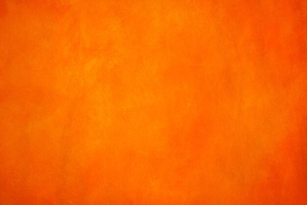 Zdjęcie vibrant monochromatic orange and yellow background saturated warm colored acrylics on paper close up photo of hand painted abstract painting