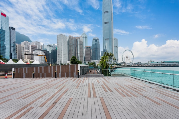 Victoria Harbour W Hongkongu, Drewniane Platformy, Chiny