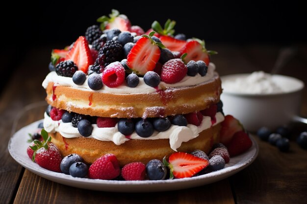 Victoria Sponge CloseUp Delight