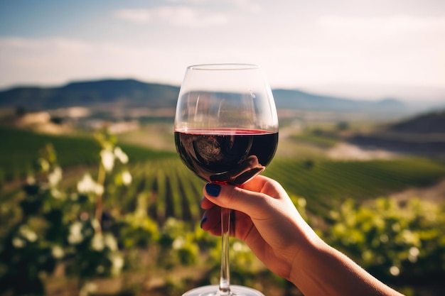 Vineyard Vignette CloseUp of Wine Delight (Zadowolenie z wina)
