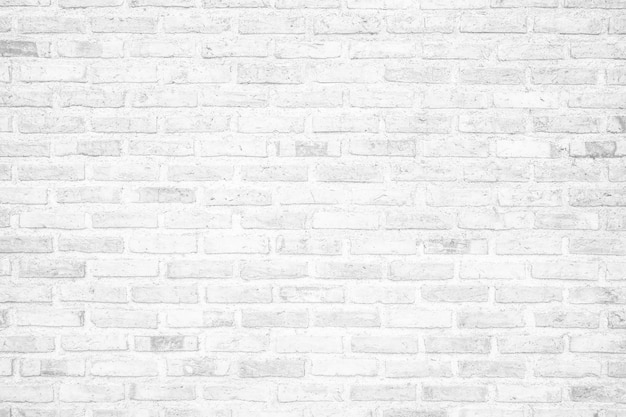 Vintage biały ceglany mur tekstura tło