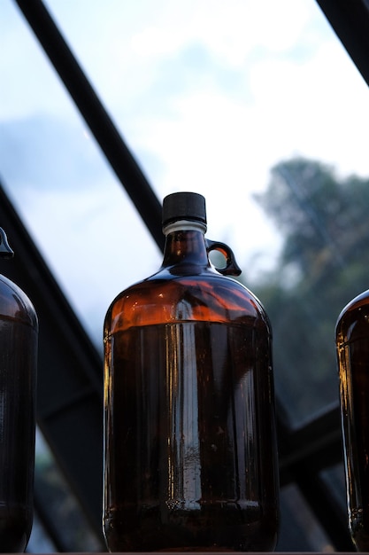 Vintage Butelki Do Dekoracji W Pokoju Wykonane Z Materiału Szklanego Botol Kaca Jadul