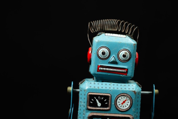 Vintage cyny zabawka robot