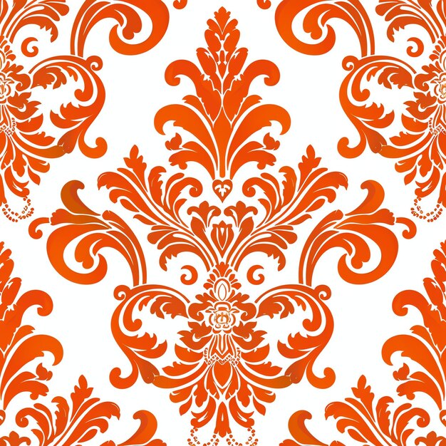 Zdjęcie vintage damask bezszwowy wzór tła orientalny kwiatowy i mandala klasyczny damask ozdoby