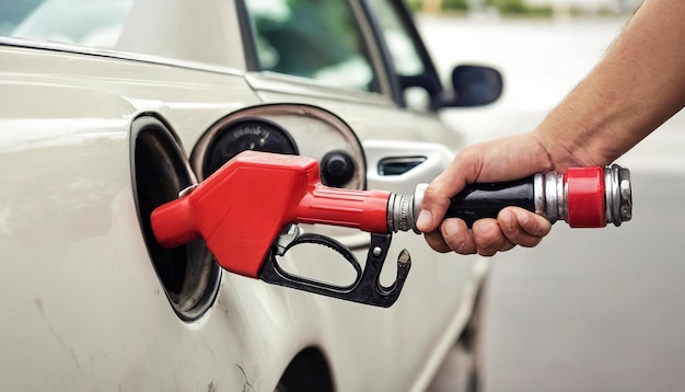 Vintage Fuel nozzle dodać paliwa do samochodu na stacji benzynowej